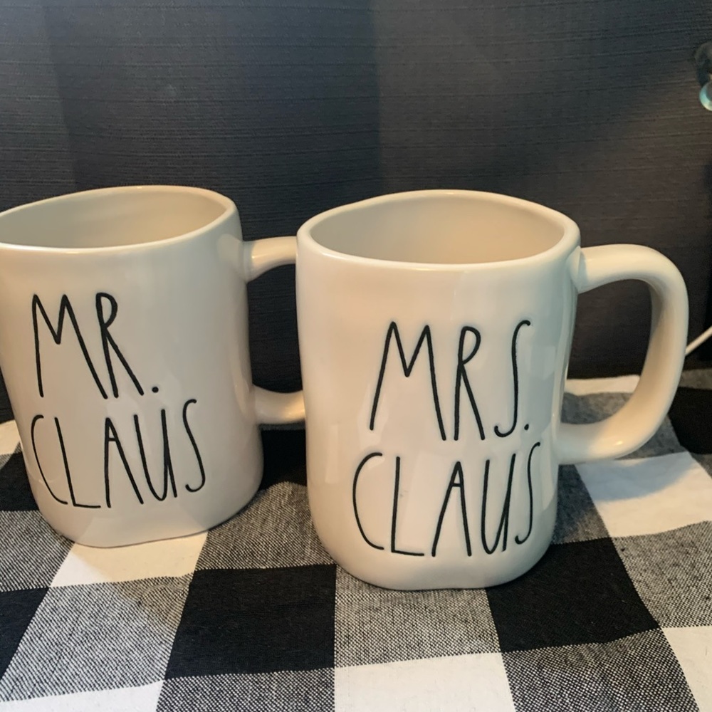 Rae Dunn Mr & Mrs Claus Mugs